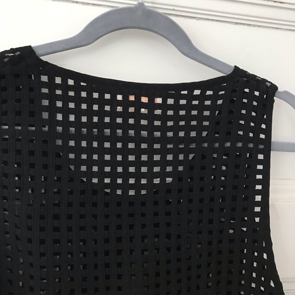 Gat Rimon Sleeveless Black Mesh Top Tank - Picture 4 of 4